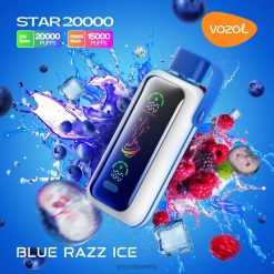 VOZOL Vape Österreich - VOZOL STAR 20000 blaues Razz-Eis D80B44