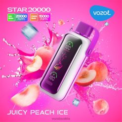 VOZOL Vape Preis - VOZOL STAR 20000 saftiges Pfirsicheis D80B410